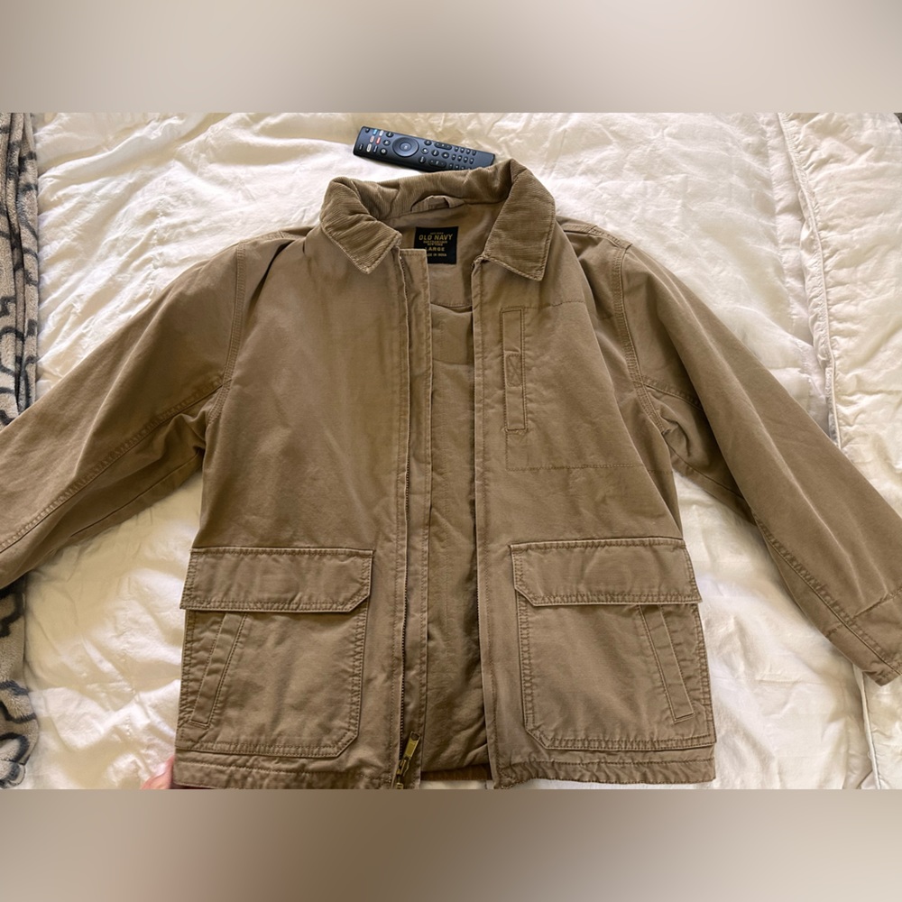 Vintage Old Navy Corduroy Jacket Tan - Youth Large